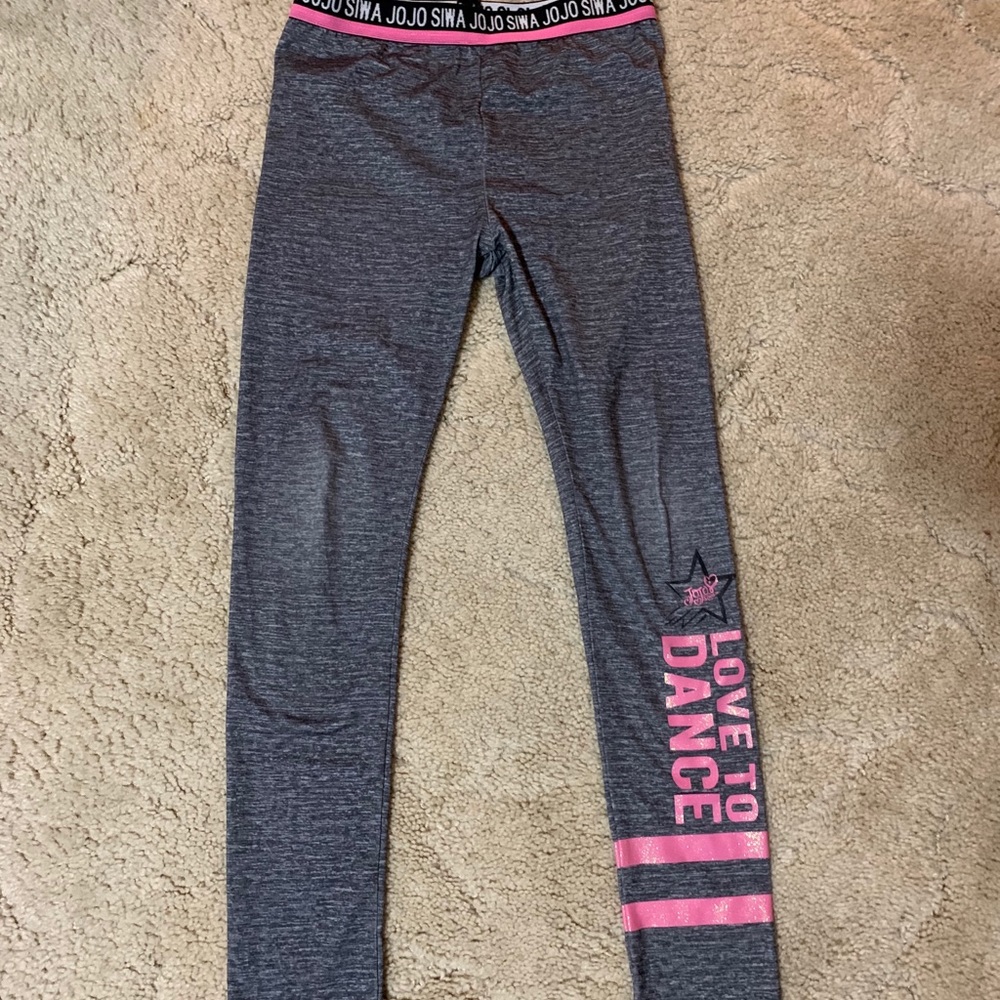 GUC girls NICKELODEON JOJO SIWA grey leggings, L